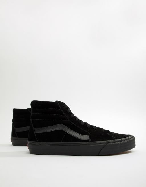 Vans daim noir hot sale