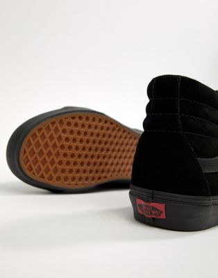 Chaussures, bottes et baskets Vans - SK8-Hi - Baskets montantes en daim - Noir
