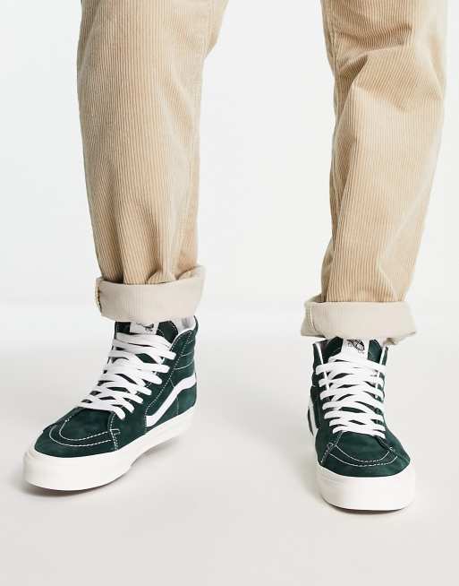 Vans SK8 Hi Baskets montantes en daim Vert