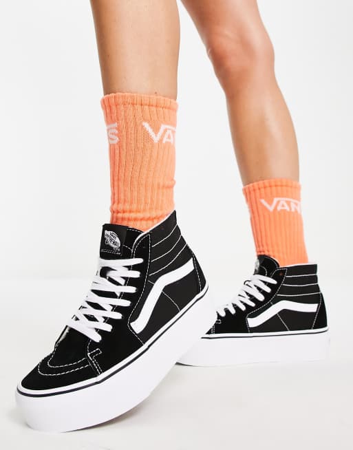 Vans compensé noir new arrivals