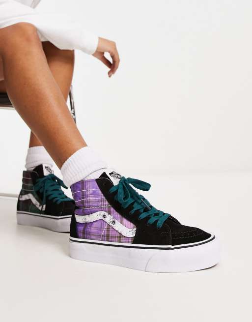 Vans Sk8 Hi Baskets montantes fusel es Violet et noir