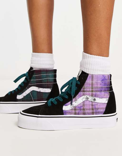 Vans noir outlet et violet