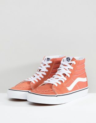 vans montante orange