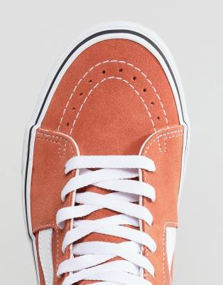 vans orange montante