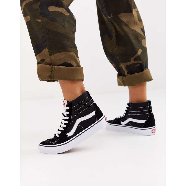 Zij zijn Sportschool Pasen Vans SK8-Hi black sneakers | ASOS