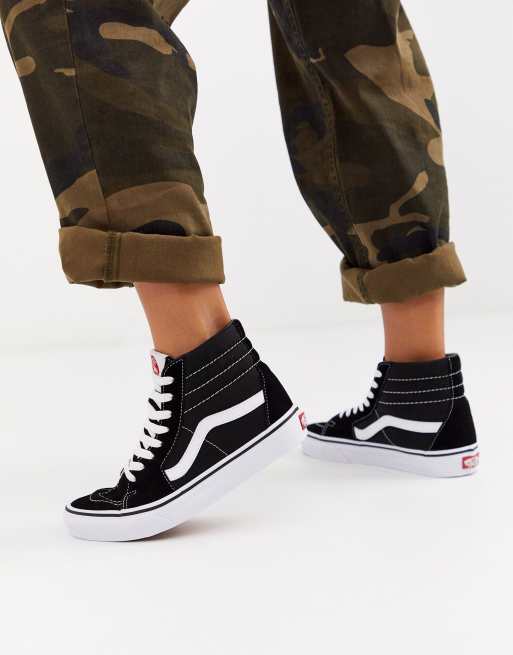 binnen kabel Overlappen Vans SK8-Hi black sneakers | ASOS