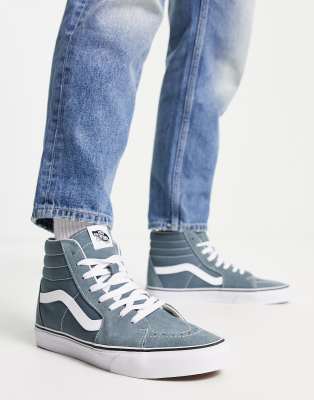 VANS SK8-HI COLOR THEORY SNEAKERS IN DUSTY BLUE