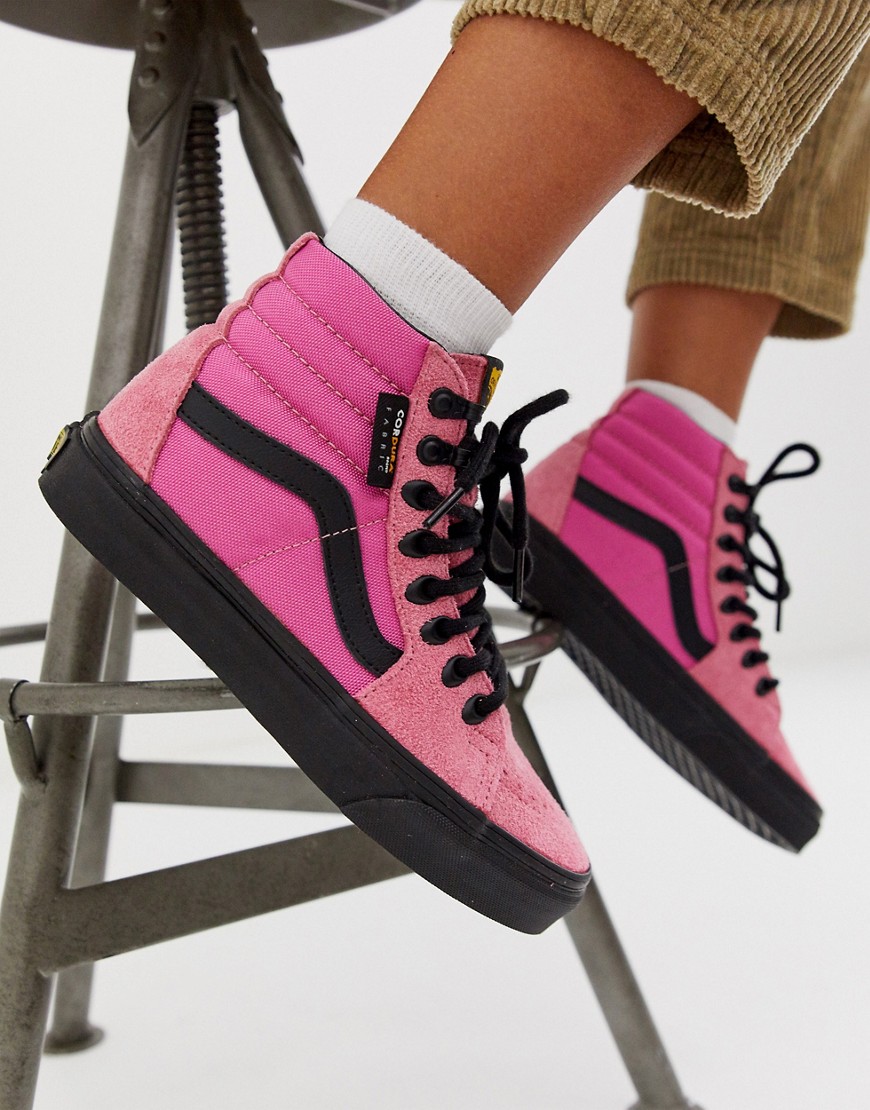 Vans - SK8-Hi Cordura - Sneakers in roze