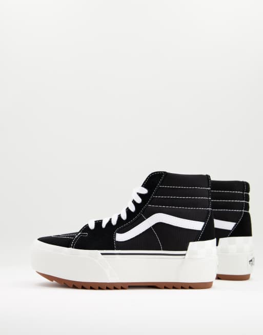 Vans – SK8-Hi – Czarne zamszowe buty sportowe 