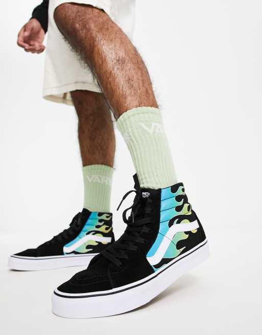 Vans sk8 shop hi blue flame