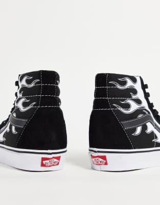 flame vans black