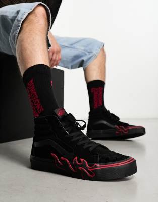 Vans sk8 hot sale mid flame