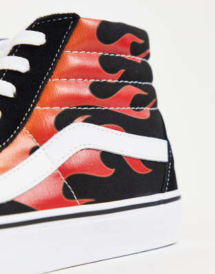 vans sk8 hi flame