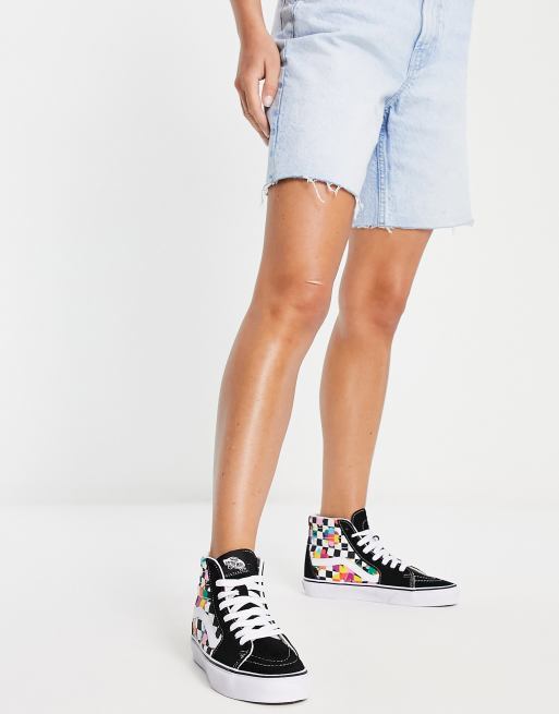 Vans sk8 deals hi with shorts