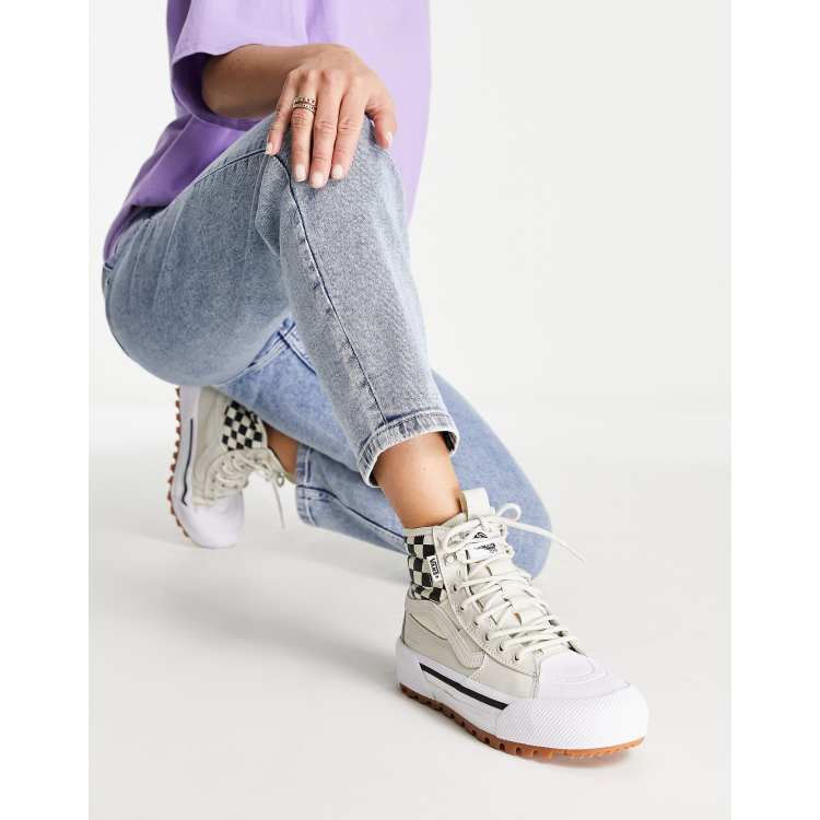Vans Sk8-Hi MTE-3 Gore-Tex Boots White/Black Women\'s 10.0 / Men\'s 8.5 Vans Sk8- GORE-TEX MTE-3 High Black White for sale | eBay main image 2