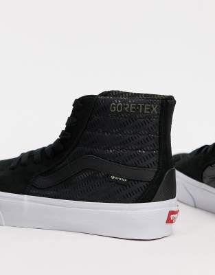 gore tex black trainers