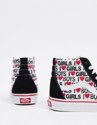 vans sk8 hi heart