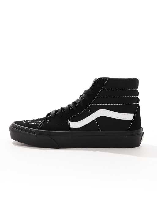 Black high tops vans best sale