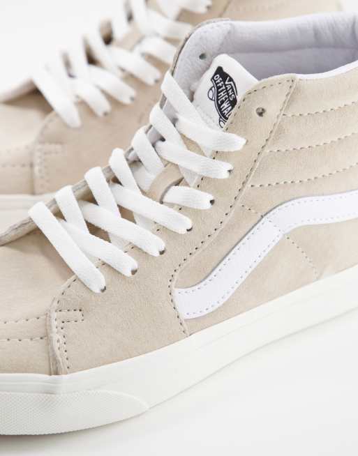 Vans – SK8-Hi – Krämvita sneakers i mocka , 2 av 4