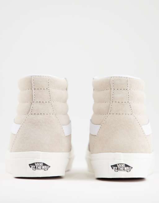 Vans – SK8-Hi – Kremowe zamszowe buty sportowe , 4 z 4