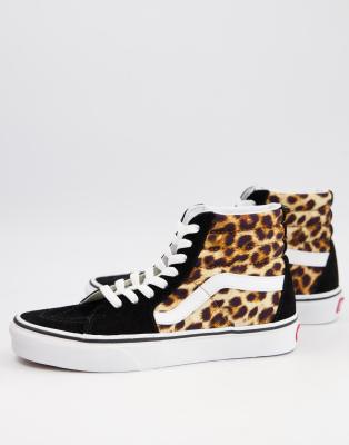 leopard lace up vans