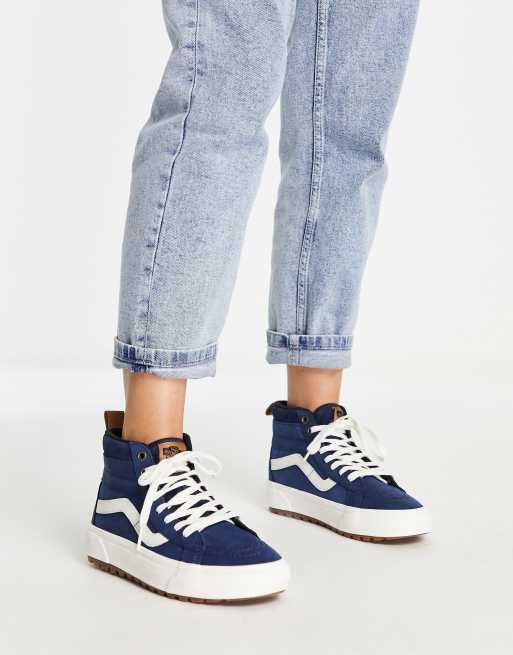 Vans sk8 cheap hi femme bleu