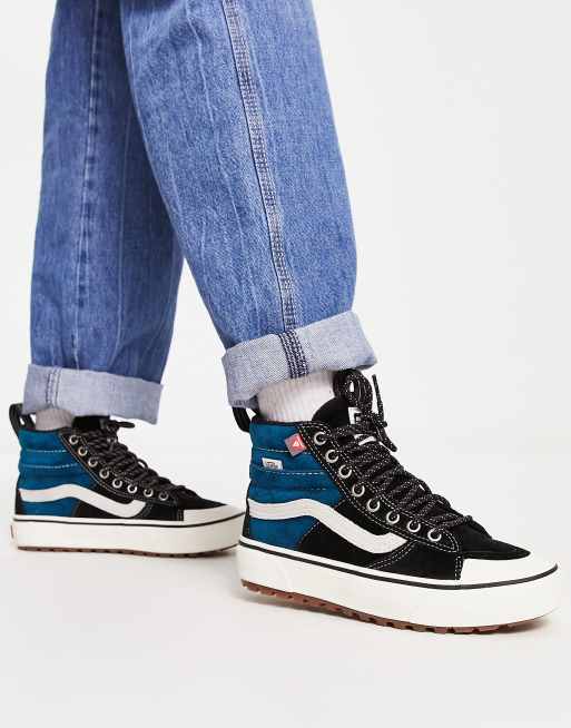 Vans bleu outlet noir