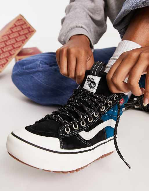 Vans bleu outlet noir