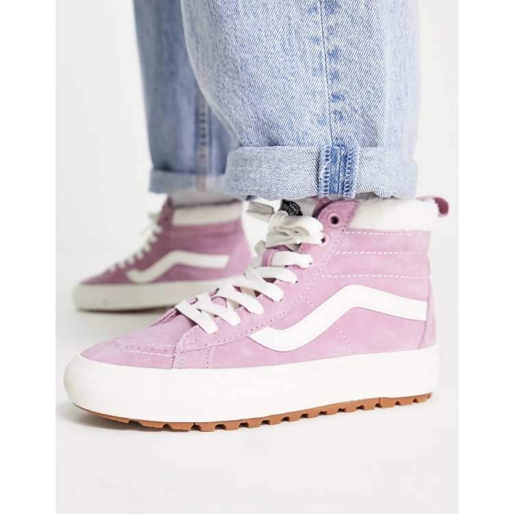 Vans sk8 hi reissue on sale pink