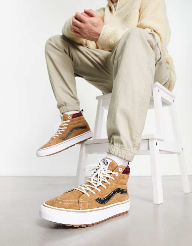 Vans Sk8-Hi MTE-1 sneakers in brown/black