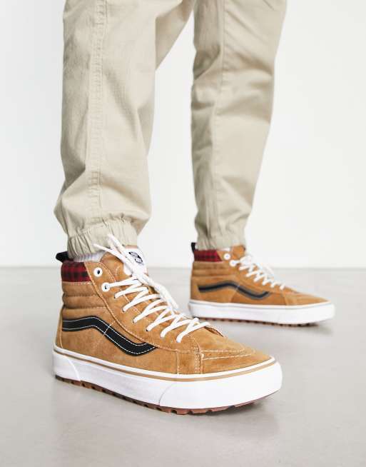 rechter Verdorie Tram Vans Sk8-Hi MTE-1 sneakers in brown/black | ASOS