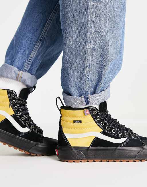 Vans montante jaune sale