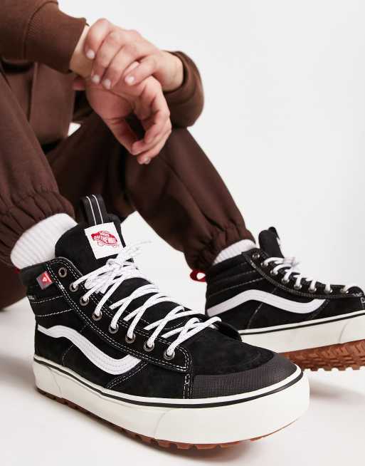 Vans sk8 hi store mte black white