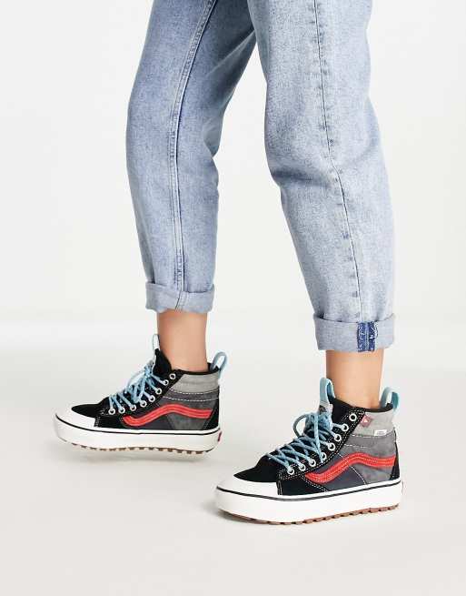 Vans - SK8-Hi MTE-2 - Sneakers in zwart en oranje , 2 van 4