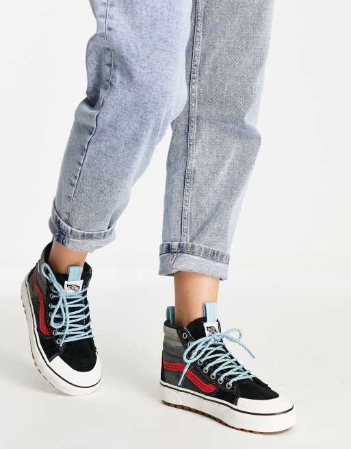 Vans - SK8-Hi MTE-2 - Sneakers in zwart en oranje , 3 van 4