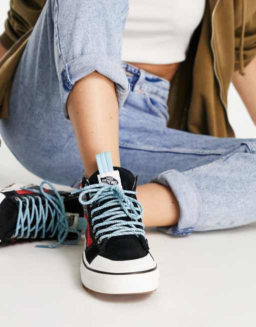 Vans - SK8-Hi MTE-2 - Sneakers in zwart en oranje , 4 van 4
