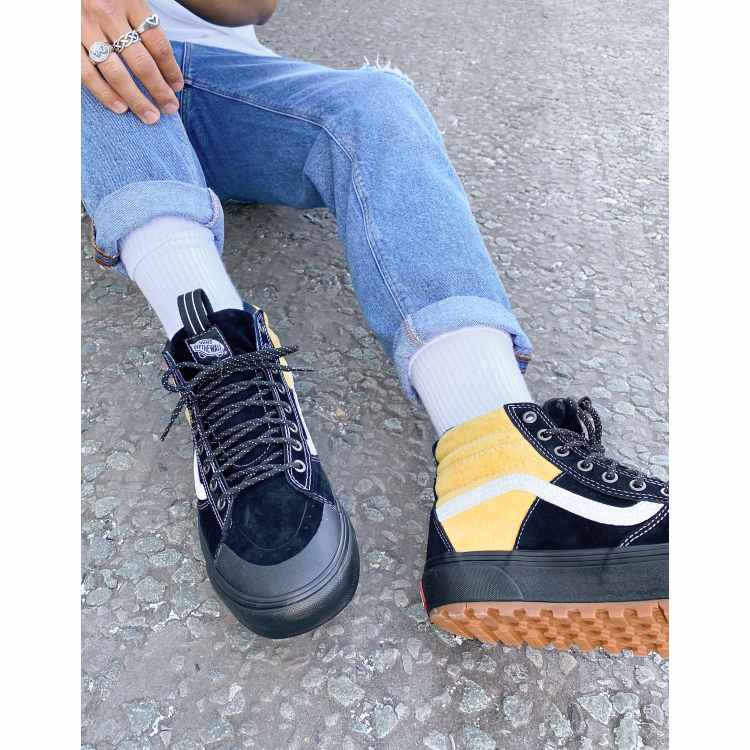 Vans sk8 best sale hi black yellow