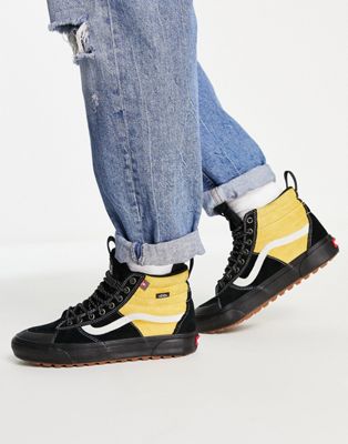 Vans SK8-Hi MTE-2 trainers in black and yellow