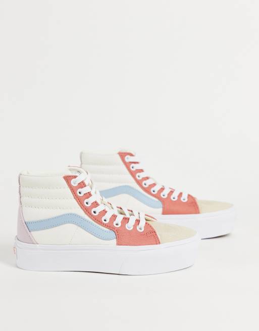 Pastel striped vans best sale