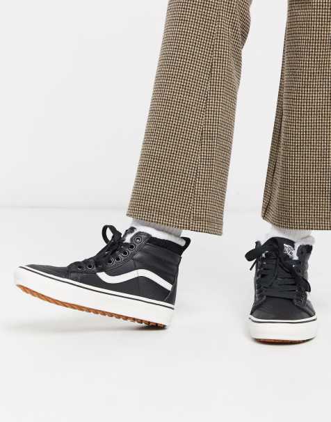 Vans - SK8-Hi MTE - Baskets en cuir - Noir/blanc