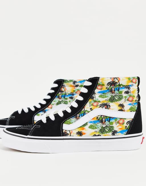 Vans palm tree store high tops