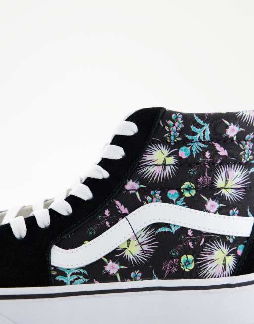 Vans avec cheap des fleurs