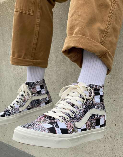 Floral high top clearance vans