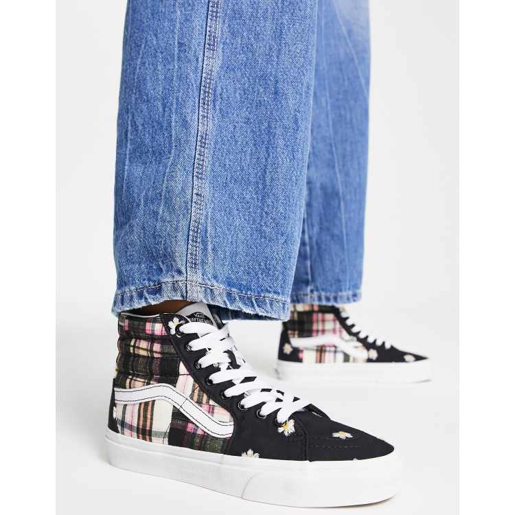 Sk8 hi on sale vans with jeans