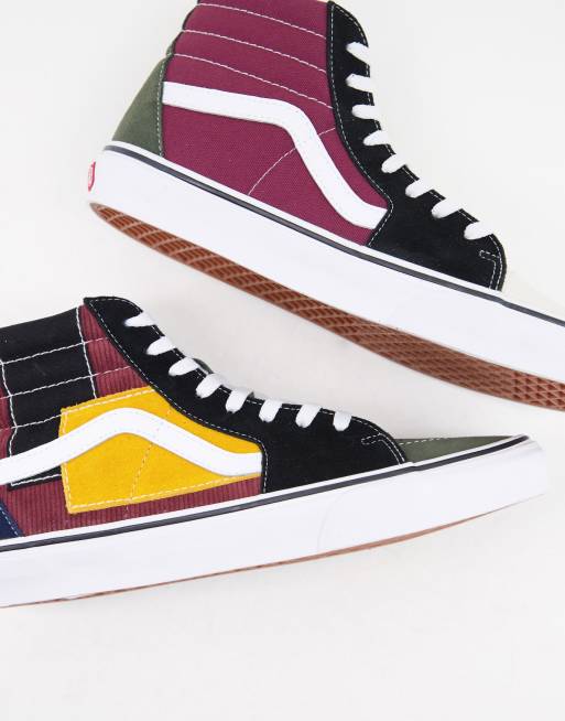 Vans high hot sale top patchwork