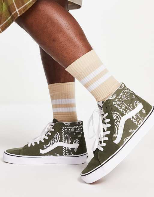 vans sk8 hi green