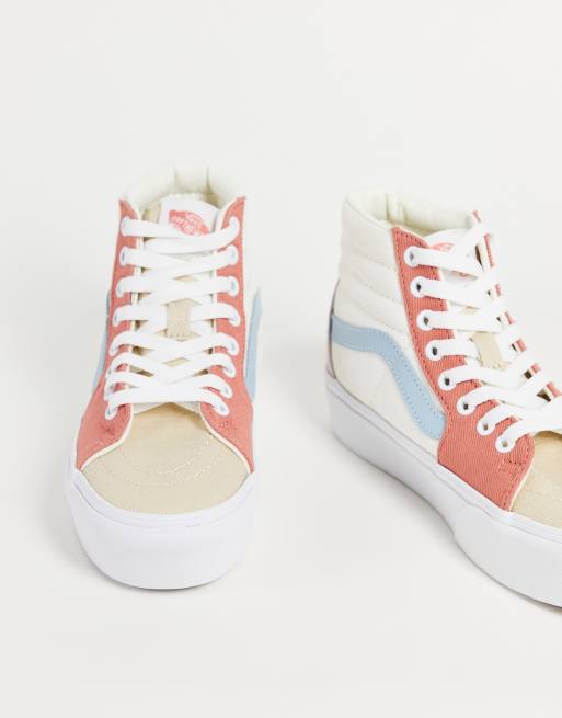 Vans sk8 hi platform 2024 multicolor