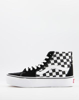 sk8 hi vans checkered