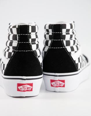 vans checkerboard sk8 hi platform