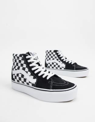 hi top checkered vans